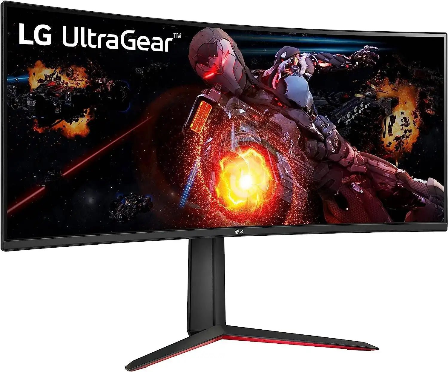 LG 34" UltraGear QHD Curved Gaming Monitor, VA Panel, 160Hz Refresh Rate & 5ms Response Time, AMD FreeSync Premium, sRGB 99% (Typ.) & HDR 10, 7Wx2ch Speakers, HDMI / DisplayPort, Black | 34GP63A - B - Vektra Computers LLC