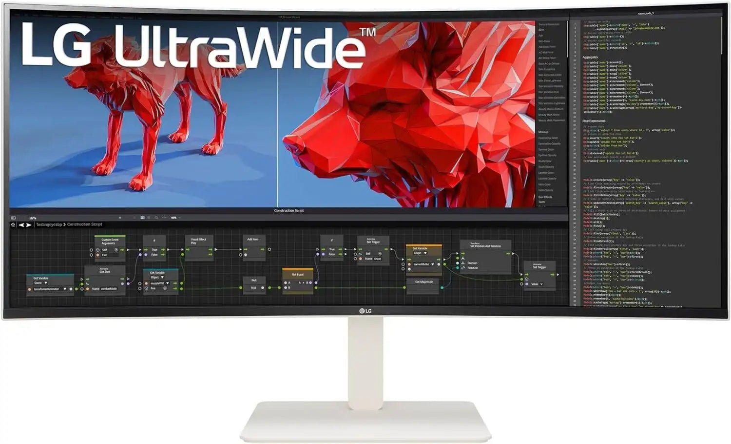 LG 38WR85QC 38" Curved Ultrawide WQHD Nano IPS Monitor, 144Hz / 1ms Response Time, NVIDIA G - SYNC AMD FreeSync Premium Pro, 7Wx 2CH Speaker VESADisplayHDR 600, USB - C 90W, HDMI / DP - White | 38WR85QC - Vektra Computers LLC