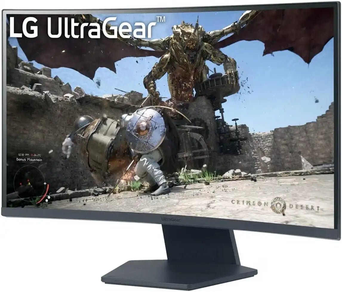 LG UltraGear 27'' QHD 1000R Curved Gaming Monitor, 180Hz Refresh Rate, 1ms Response Time, AMD FreeSync, HDR10, Up to sRGB 99%, 3 - side Virtually Borderless Design, Black | 27GS60QC - B - Vektra Computers LLC