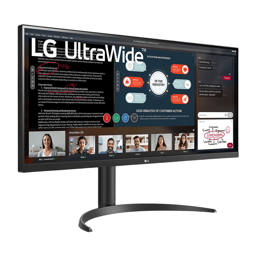 LG UltraWide 34WP550 UWFHD 75Hz 5ms IPS 34" Monitor - Vektra Computers LLC