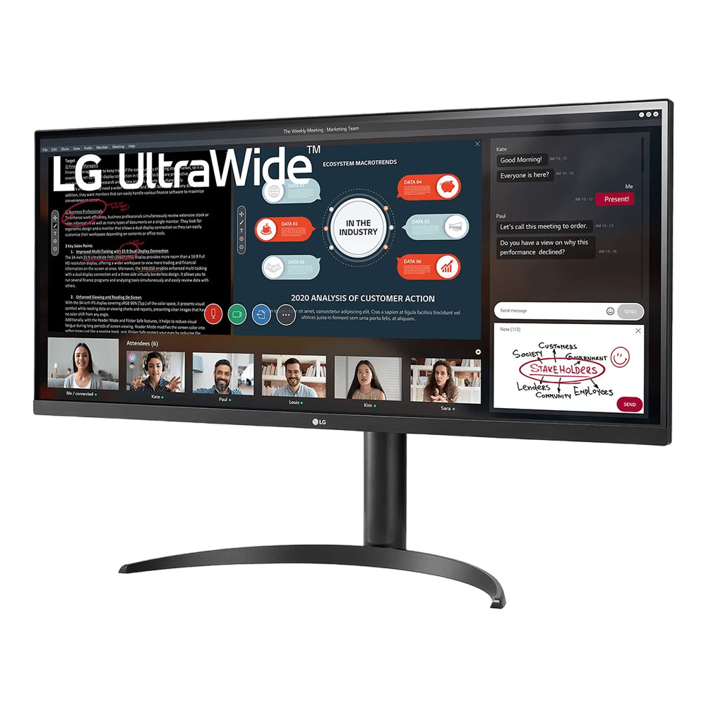 LG UltraWide 34WP550 UWFHD 75Hz 5ms IPS 34" Monitor - Vektra Computers LLC