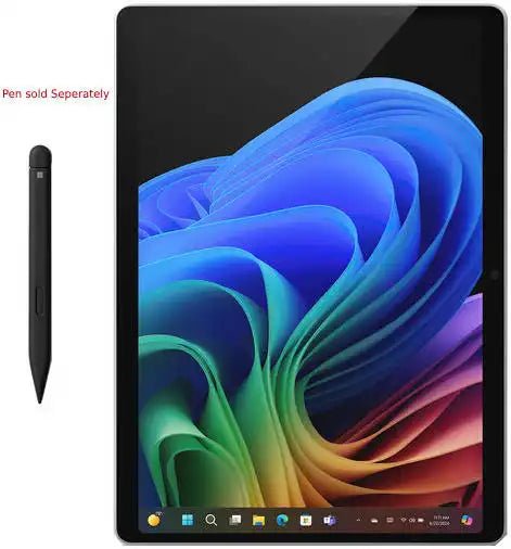 Microsoft Copilot+ PC Surface Pro Tablet, 13" 2880 x 1920 PixelSense Flow Touch 120Hz Display, Qualcomm Snapdragon X Plus, 16GB RAM, 512GB SSD, Qualcomm Adreno, Wi - Fi, Win 11, Platinum | ZHY - 00001 - Vektra Computers LLC