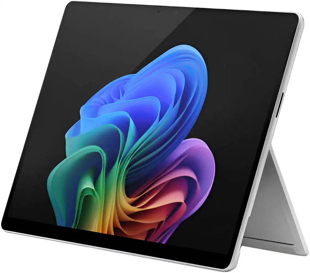 Microsoft Copilot+ PC Surface Pro Tablet, 13" 2880 x 1920 PixelSense Flow Touch 120Hz Display, Qualcomm Snapdragon X Plus, 16GB RAM, 512GB SSD, Qualcomm Adreno, Wi - Fi, Win 11, Platinum | ZHY - 00001 - Vektra Computers LLC