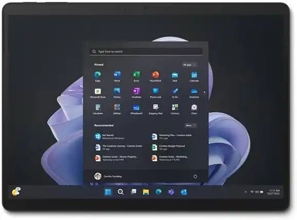 Microsoft Surface Pro 9 2 in 1 Tablet, 13” PixelSense Flow Display, Intel Core i5 - 1235U, 8GB RAM, 256GB SSD, Intel Iris Xe Graphics, Bluetooth, Wi - Fi 6E, Windows 11 Pro, Graphite | QIA - 00025 - Vektra Computers LLC