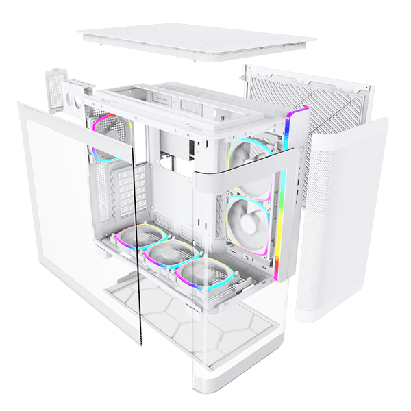 MONTECH CASE KING 95 PRO WHITE - Vektra Computers LLC