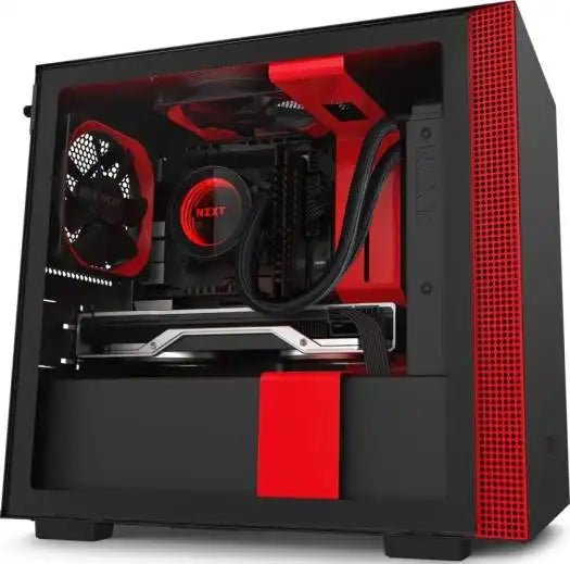 NZXT H210i Mini ITX Black/Red Case|CA - H210I - BR - Vektra Computers LLC