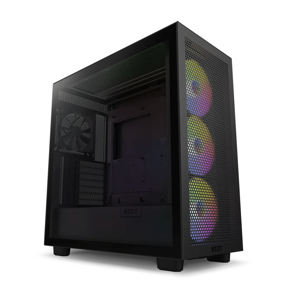 NZXT H7 Flow RGB Mid - Tower RGB Case | CM - H71F | - Vektra Computers LLC