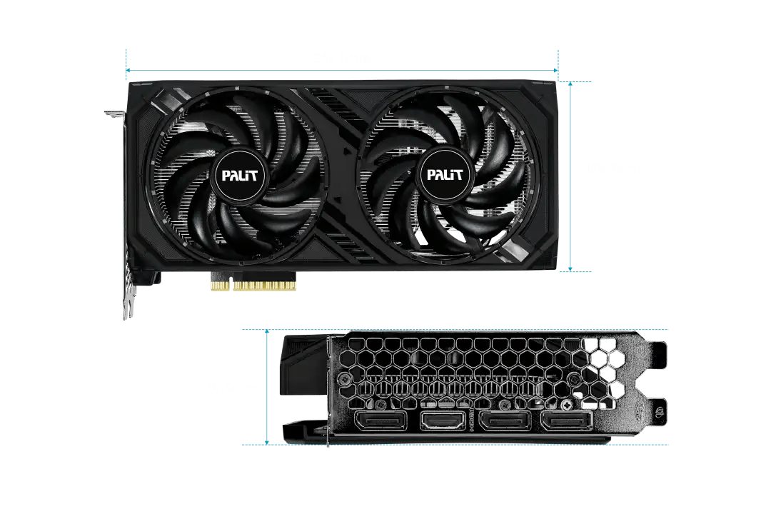 Palit GeForce RTX 4060 Dual Gaming Graphics Card | NE64060019P1 - 1070D | - Vektra Computers LLC