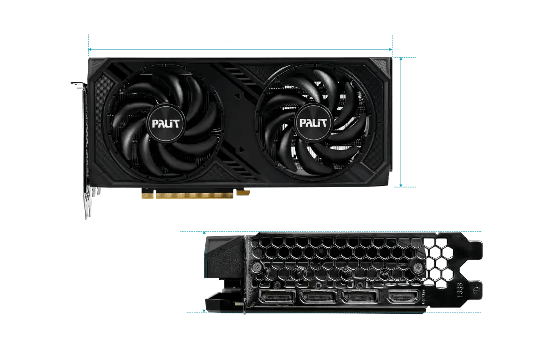 Palit GeForce RTX 4070 Dual Gaming Graphics Card | NED4070019K9 - 1047D | - Vektra Computers LLC