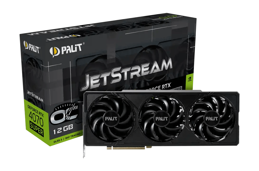 Palit GeForce RTX 4070 SUPER JetStream OC Gaming Graphics Card | NED407ST19K9 - 1043J | - Vektra Computers LLC