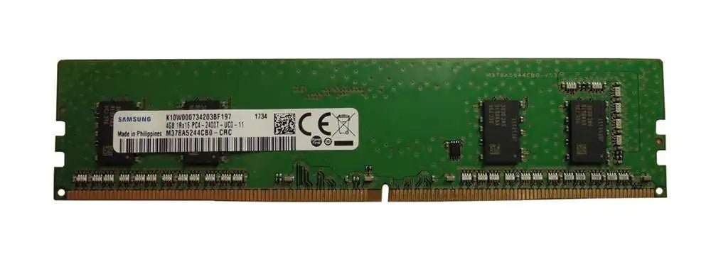 Samsung 4GB DDR4 Unbuffered UDIMM 1R x 16 2400 Mbps 1.2 V 288 (512M x 16) x 4 | M378A5244CB0 - CRCD0 - Vektra Computers LLC