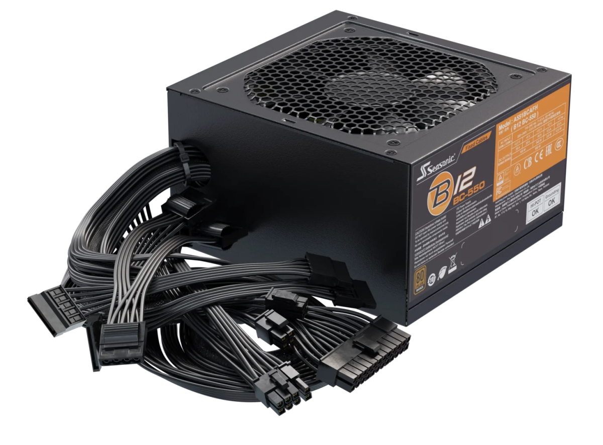 Seasonic B12 BC - 550 Power Supply 550 Watts | A551BCAFH - Vektra Computers LLC