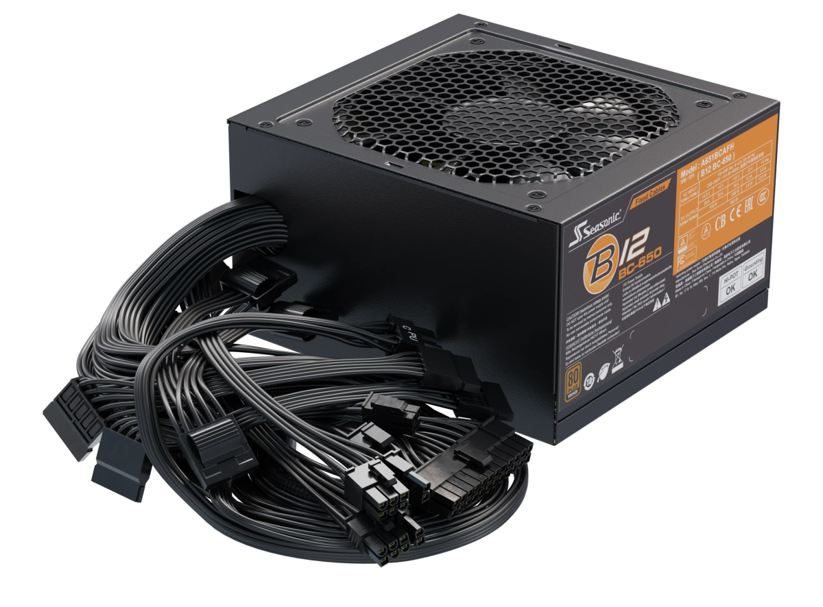 Seasonic B12 BC - 650 Power Supply 650 Watts | A651BCAFH - Vektra Computers LLC