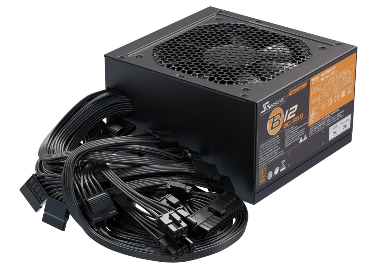 Seasonic B12 BC - 850 Power Supply 850 Watts | A851BCAFH - Vektra Computers LLC