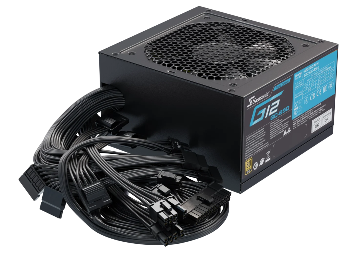 Seasonic G12 GC - 650 Power Supply 650 Watts | A651GCAFH - Vektra Computers LLC