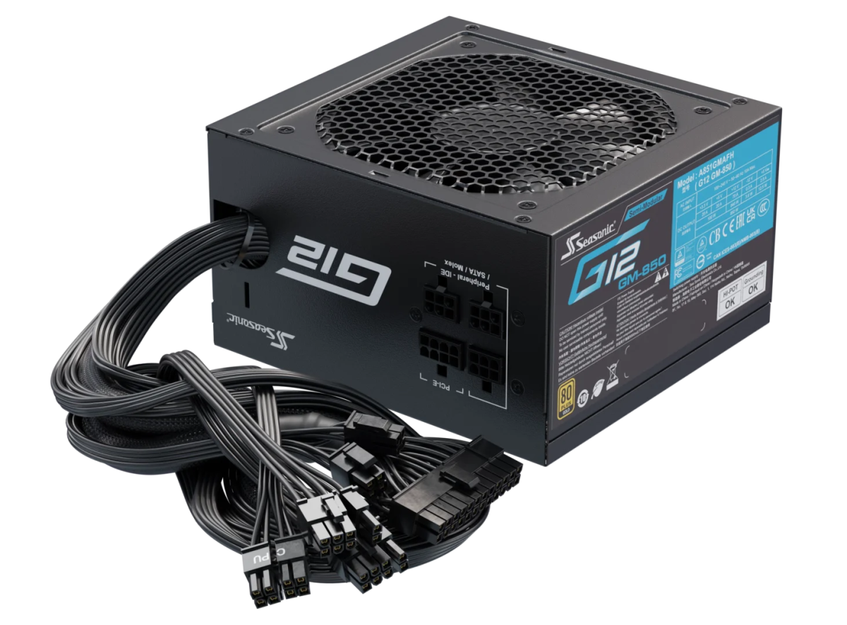 Seasonic G12 GM - 850 Power Supply 850 Watts | A851GMAFH - Vektra Computers LLC