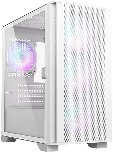 Vektra RDY Air 100 White Intel Gaming PC - Intel Core CPU, Nvidia GeForce RTX, 32GB DDR5 RAM, 1TB Gen4 SSD, Air Tower Cooler, Windows 11 Pro, 2 Years Warranty - Vektra Computers LLC