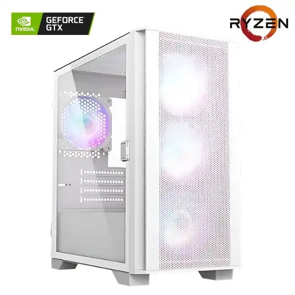 Vektra RDY AIR100W 006 Gaming PC / Ryzen 5 3600 / B550M / GTX 1650 4GB / 16GB DDR4 RAM / 1TB Gen4 NVMe SSD / 500W PSU / Tower Air Cooler Temp Display / Win 11 Pro / 2 - Years Warranty - Vektra Computers LLC