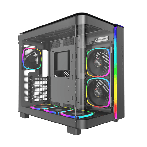 Vektra RDY King 95 Pro Black 001 Gaming PC / R5 - 5600 / B550M / RTX 4070 Super 12GB / 32GB DDR4 RAM / Gen4 1TB SSD / 750W / Liquid Cooled 360mm / Windows 11 pro / 2 - Years Warranty - Vektra Computers LLC