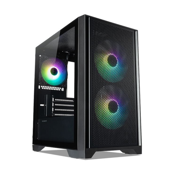 Vektra RDY Neo M2 Series Gaming PC - Intel Core i5 - 12400F, B760M, DDR4 16GB RGB, Gen4 NVMe 1TB SSD, 500 Watts, Windows 11 Pro, 2 Years Warranty - Vektra Computers LLC