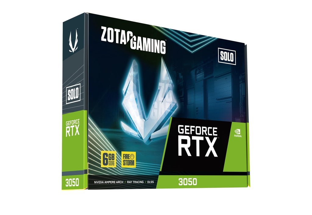 ZOTAC GAMING GeForce RTX 3050 6GB GDDR6 Solo, ZT - A30510G - 10L - 297 - Vektra Computers LLC