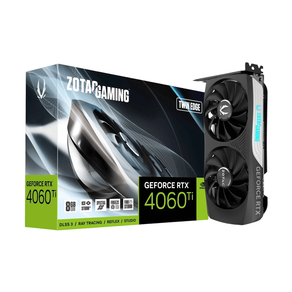 Zotac GeForce RTX 4060 Ti Twin Edge 8GB GDDR6 Graphics Card | ZT - D40610E - 10M | - Vektra Computers LLC